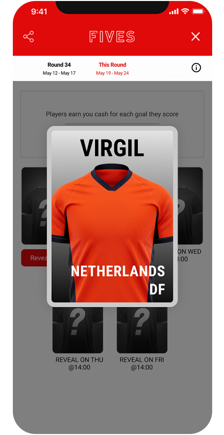 Virgin Bet x Incentive Games Fives selection